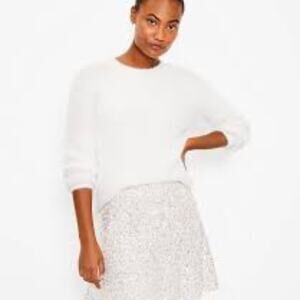 Loft Shimmer fuzzy sweater 575896